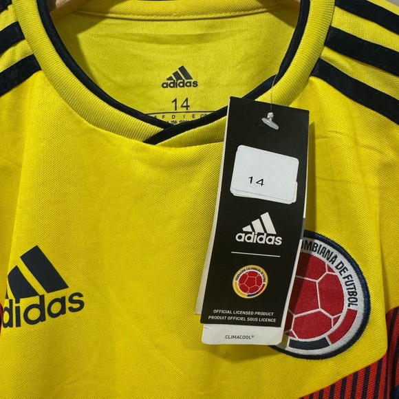 2018 FIFA World Cup Colombia Home 2018 Football Soccer Jersey - Picture 5 of 8